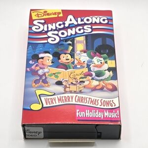 Disneys Sing Along Songs Very Merry Christmas Songs (VHS, 1997) WORKS